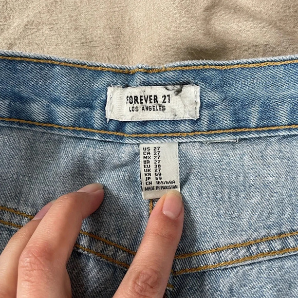 Forever 21 Denim Button Up Mini Skirt - Picture 3 of 6